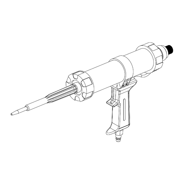 Pneumatic tool for cartriges