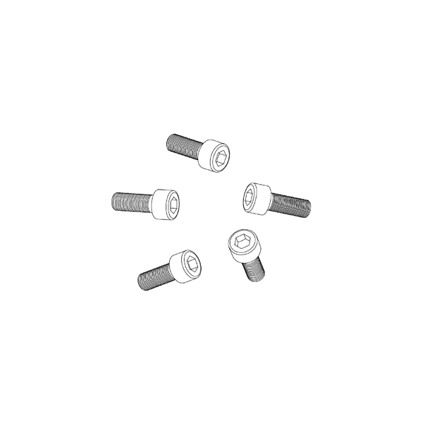 Șurub galvanizat M6 x 16 mm