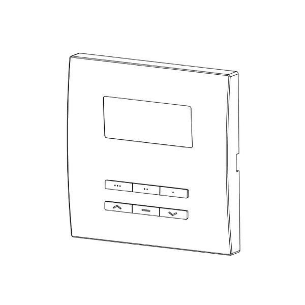 Wall-mounted transmitter - programmable timer