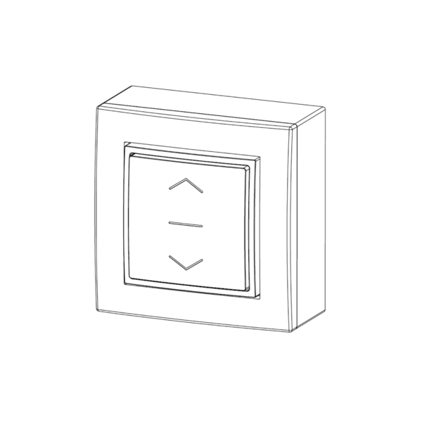 On plaster two-way switch