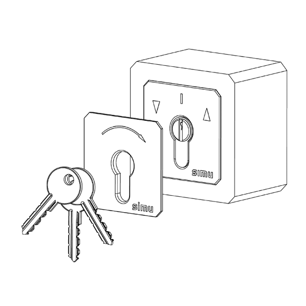 Uniwersalny przełącznik kluczykowy